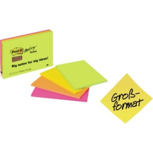 Post-it Haftnotiz Super Sticky Meeting Notes 6445-4SS 4 St./Pack.