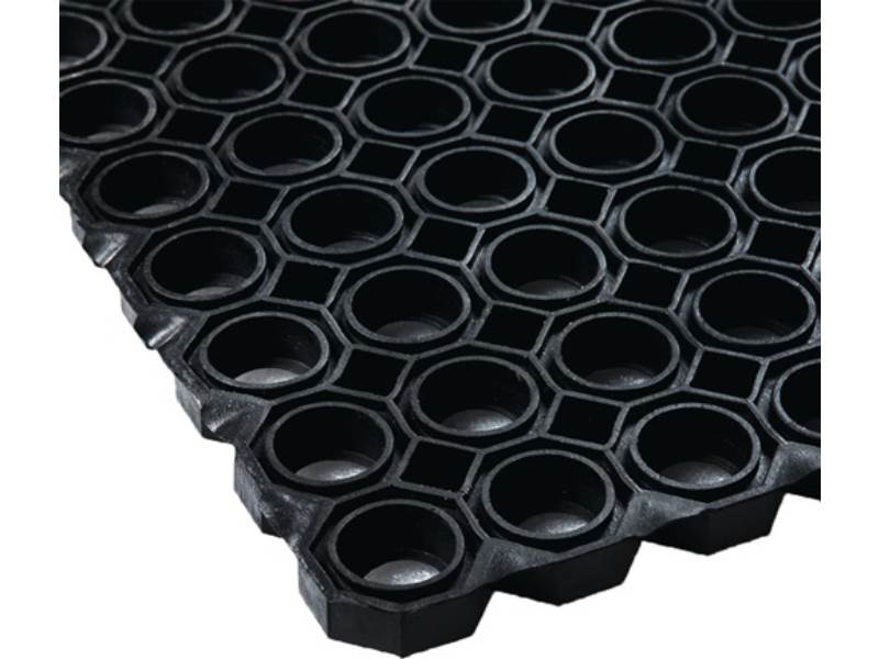 ARBON 1071210 Gummi Wabenmatte  Breite 1 m Länge 1,5 m Dicke 22 mm schwarz NR/SB