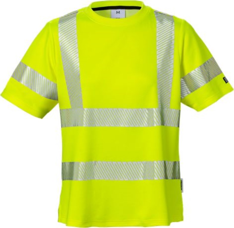 Fristads 129515-130-XS High Vis Damen-T-Shirt, Kl. 2 7458 THV Dynamic Rundhalsau