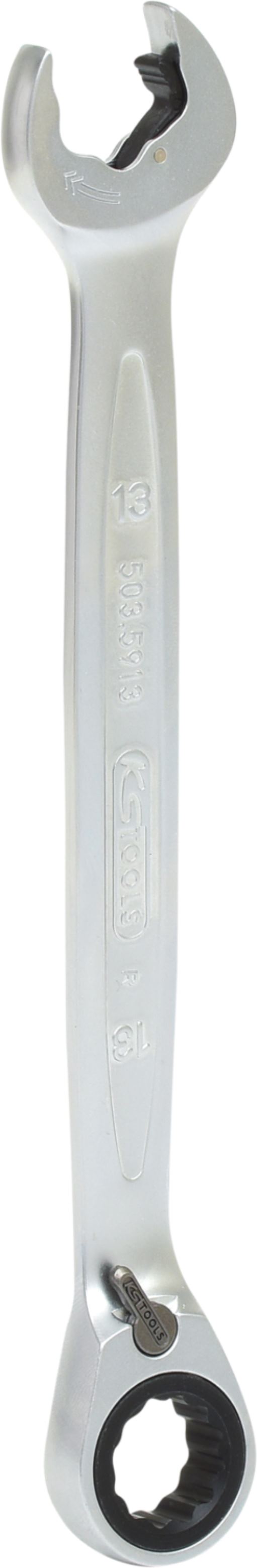KS Tools 503.5913 DUO GEARplus Ringmaulschlüssel,Maul-Ratschenfunktion 13mm, ums