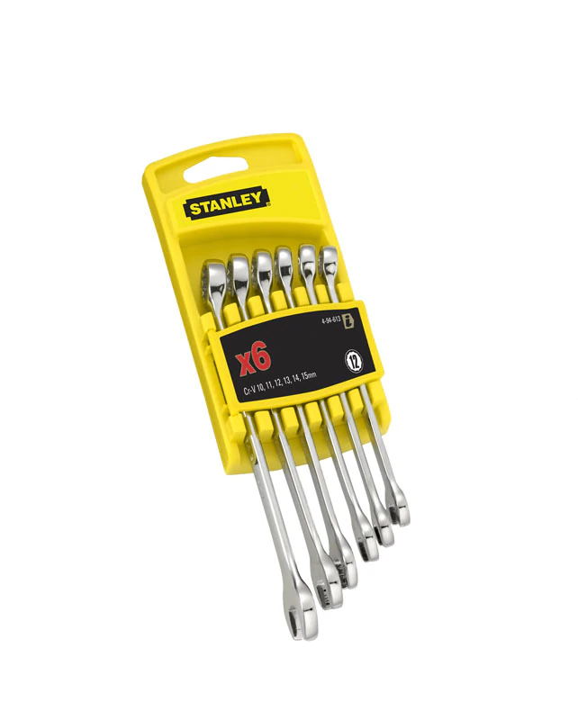 Stanley 4-94-646 Ring-Gabelschluessel-Set FatMax 6-tlg