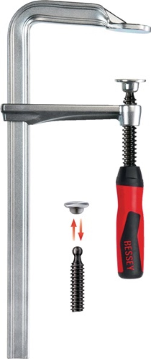 BESSEY GZ80-2K Ganzstahlschraubzwinge GZ-2K Spannweite 800 mm Ausladung 120 mm 2