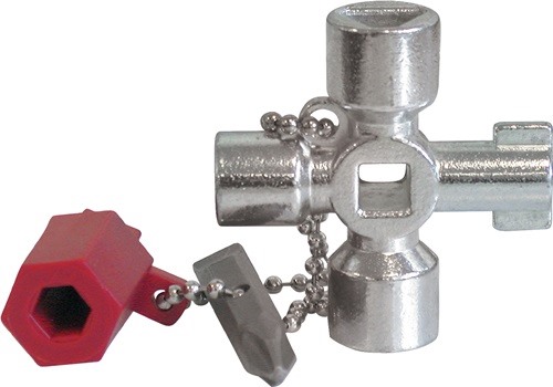 SCHÜNKE UND BOCKMÜHL 400187 Schaltschrankschlüssel Mini 9 Funktionen mit Bitadap