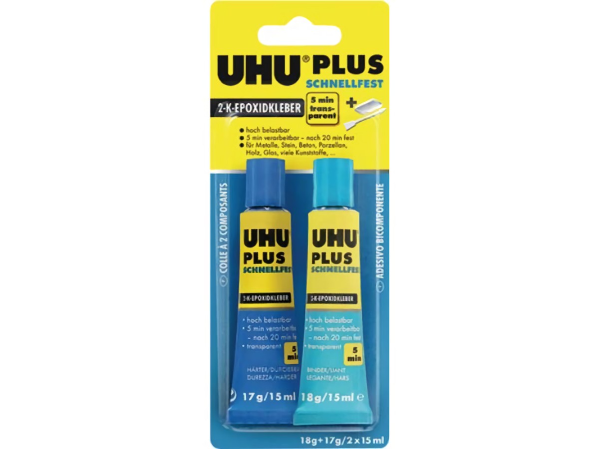 UHU 45700 2K-Epoxidklebstoff PLUS SCHNELLFEST 35 g farblos
