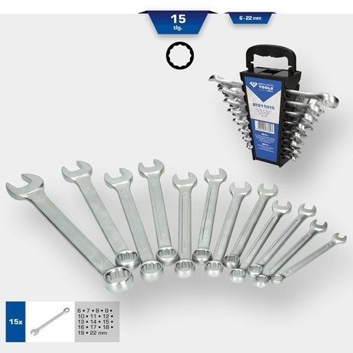 Brilliant Tools  BT011015 Gabel-Ringschlüssel-Satz, 15-tlg.