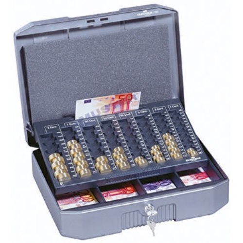 DURABLE Geldkassette EUROBOXX 178257 352x12x276mm Stahl silber