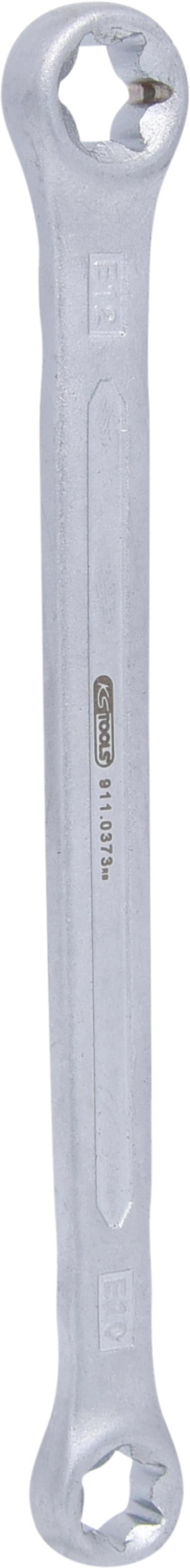 KS Tools 911.0373 CLASSIC Torx-E-Doppel-Ringschlüssel, E10xE12
