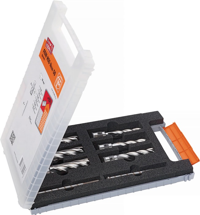 FEIN 63134999061 Kernbohrer-Satz Best Of 8-teilig Ø 12-22 mm HSS Schnitttiefe 25