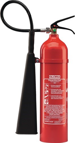 GLORIA 1821.0000 Kohlendioxidfeuerlöscher  5 kg 89 B mit Wandhalter