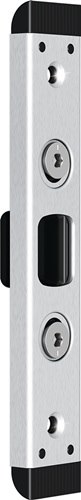 FUHR RRVH59076X Schließteil  Bolzenriegel U-Stulp 24x8 mm links / rechts silberf