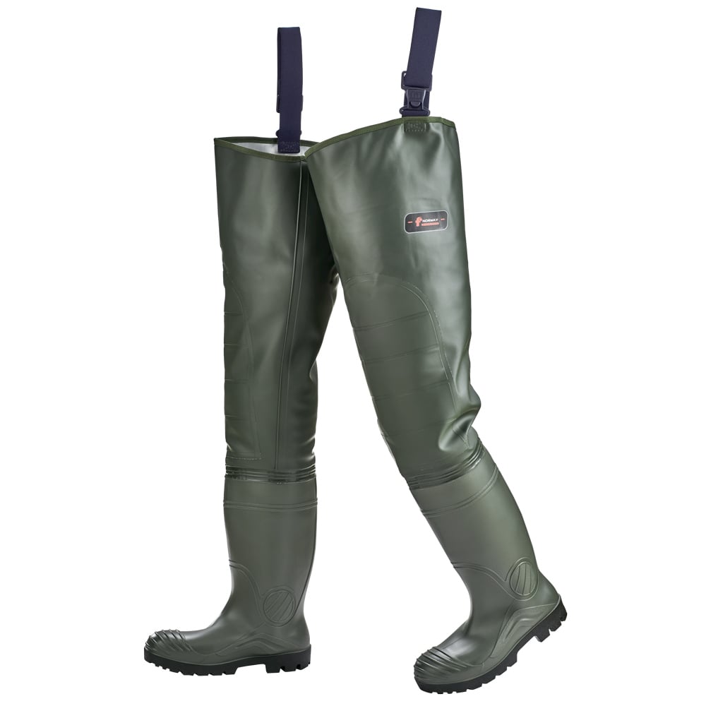 Gr .45 NORWAY - *S5* SEESTIEFEL *PREMIUM*   OLIVGRÜN grün S5-TIGH-WADERS *NORWAY