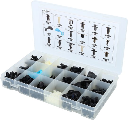 KS Tools 420.0400 Befestigungs-Clip-Satz für Mazda, 475-tlg.