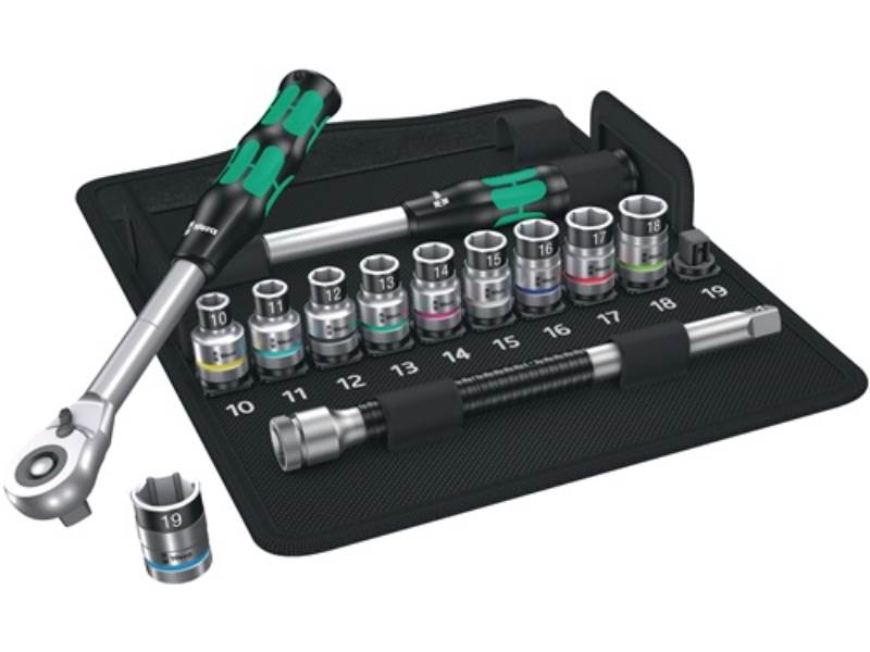 WERA 05004090001 Steckschlüssel-Satz 8006 SC 1 13-teilig 1/2 '' Schlüsselweiten