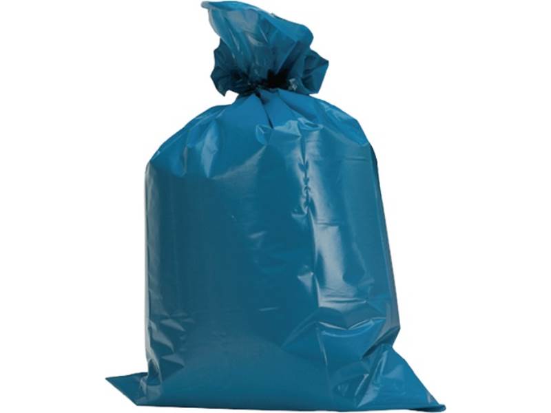 Kunststoffsack 120 l LD-PE blau 60 µm B700xL1100mm 250 Stück