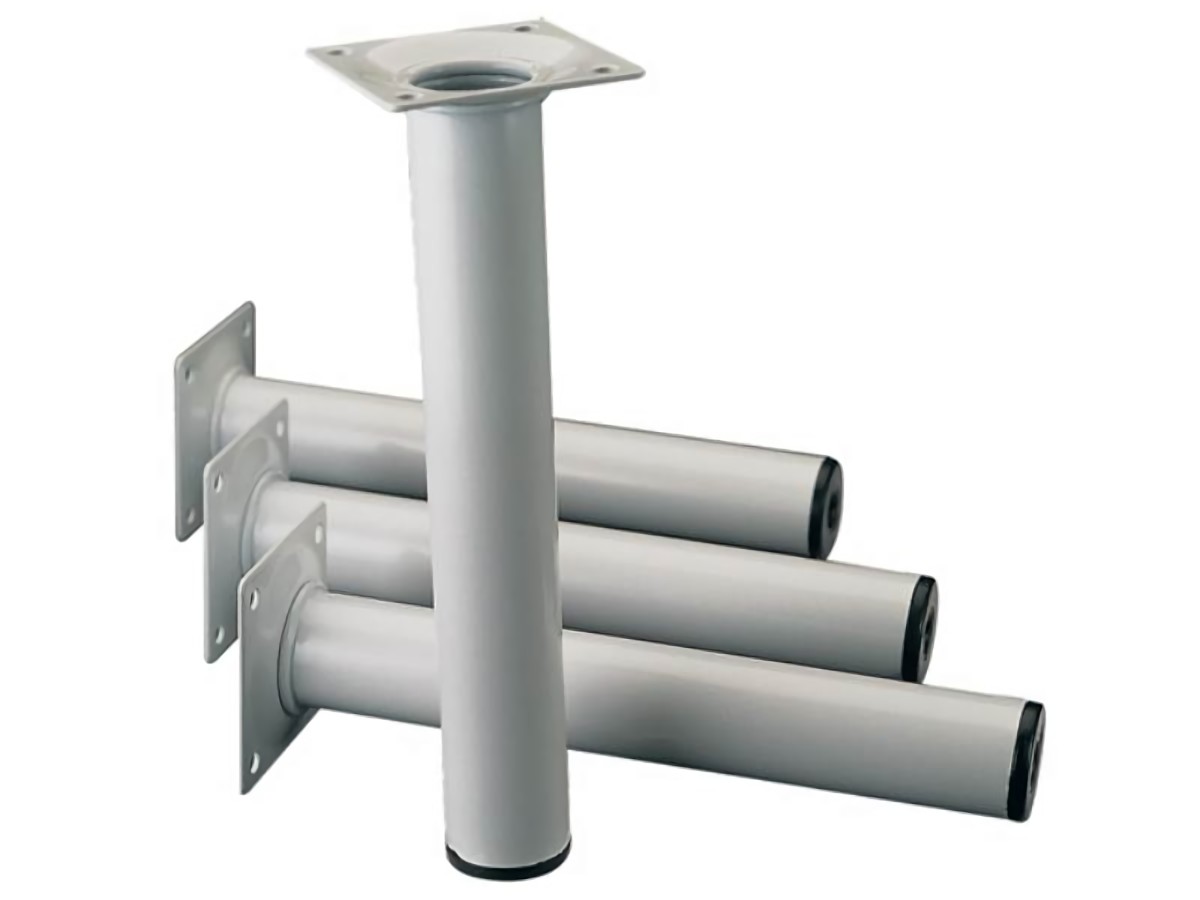 ALFER ALUMINIUM 11100-00068 Möbelfuß weißaluminium 30 mm Höhe 600 mm Anschraubpl