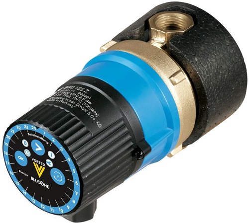 VORTEX 433-121-030 Brauchwasserpumpe BlueOne 155 R Z Anschluss 1/2Z, mit Zeitsch
