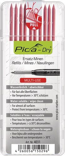 PICA 4031 Minen-Set Pica-Dry 10x rot feucht abwischbar