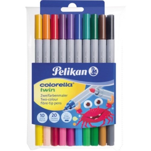 Pelikan Colorella twin C304 20 Farben 2 Strichbreiten Pa=10St