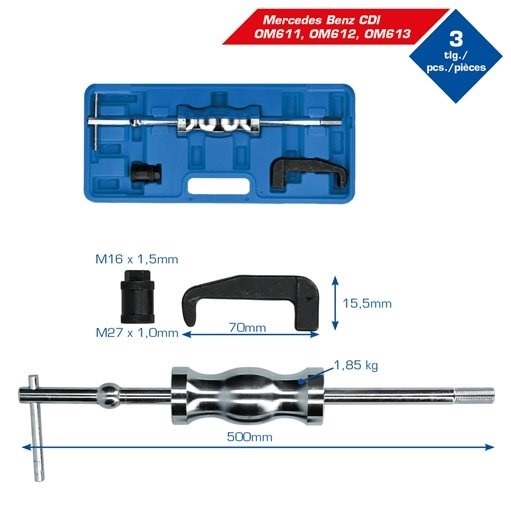 Brilliant Tools  BT551100 Injektor-Auszieher-Satz, 3-tlg.