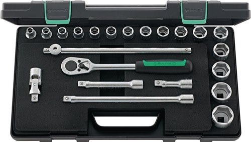 STAHLWILLE 96031448 Steckschlüssel-Satz 52/16/6 22-teilig 1/2 '' Schlüsselweiten