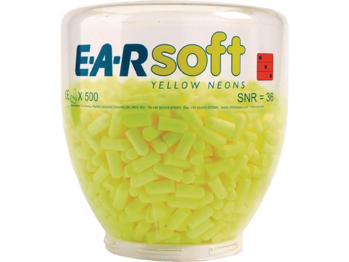 3M 7000038202 Gehörschutzstöpsel E-A-Rsoft Yellow Neons Refill EN 352-2:2020 S