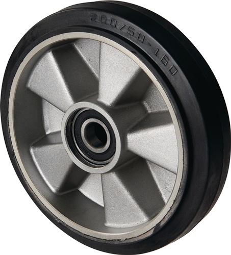 PFAFF 034527100010 Lenkrad  Vollgummi Naben-L. 43 mm Rad-B. 50 mm Rad-Ø 200 mm A