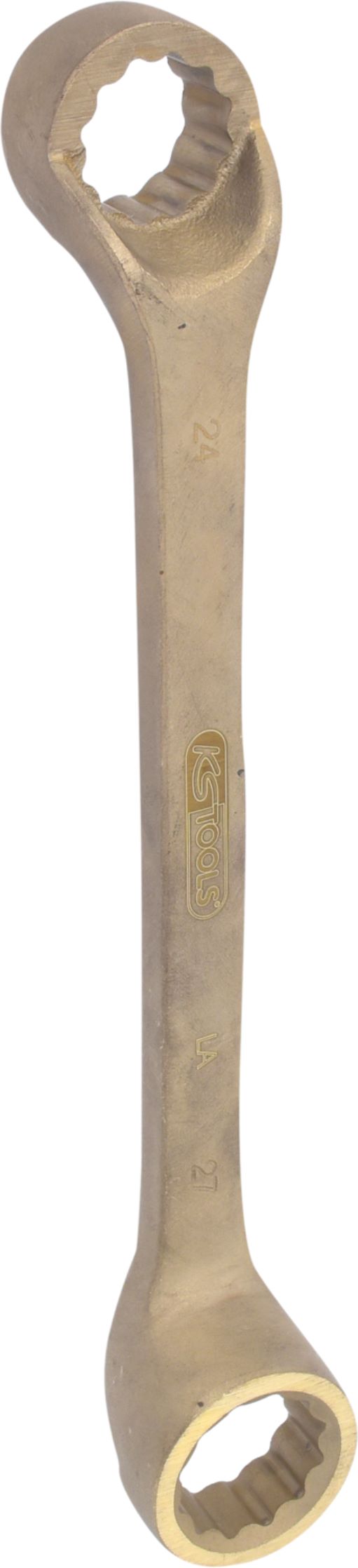 KS Tools 963.7410 BRONZEplus Doppel-Ringschlüssel gekröpft 24x27 mm
