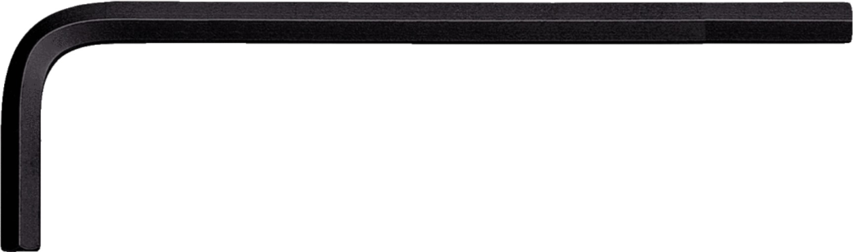 KS Tools 151.2640 Innensechskant-Winkelstiftschlüssel phosphatiert, kurz, 1/4''