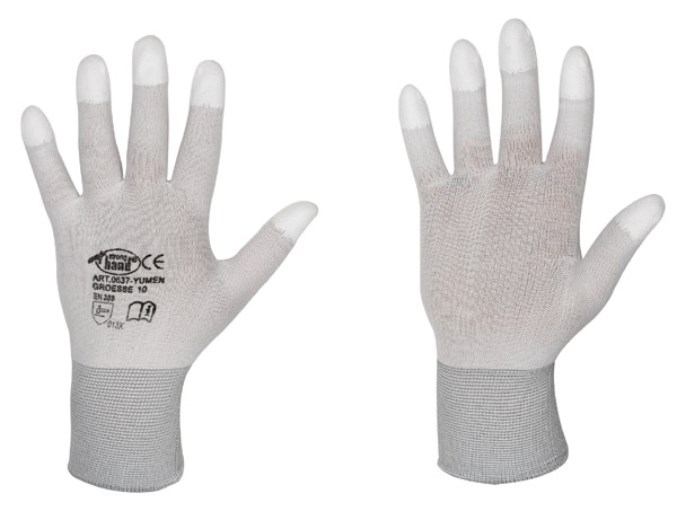 Gr .10 *YUMEN* STRONGHAND® HANDSCHUHE weiß *YUMEN* STRONGHAND® GLOVES