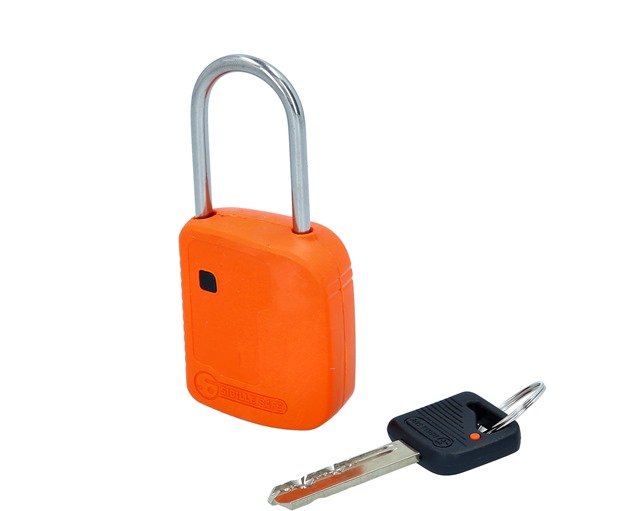 KS-Tools 117.0218 Absperr-Vorhängeschloss, orange