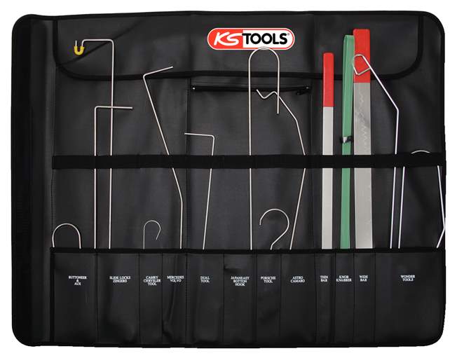 KS Tools 150.1630 KFZ Türöffner-Satz, 16-tlg.