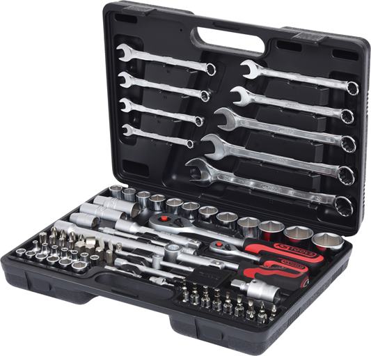 KS Tools 911.0682 1/4''+1/2'' Steckschlüssel-Satz, 82-tlg.