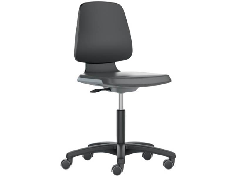 BIMOS 9123-2000-3285 Arbeitsdrehstuhl Labsit Rollen Sitzschale anthrazit Skintec