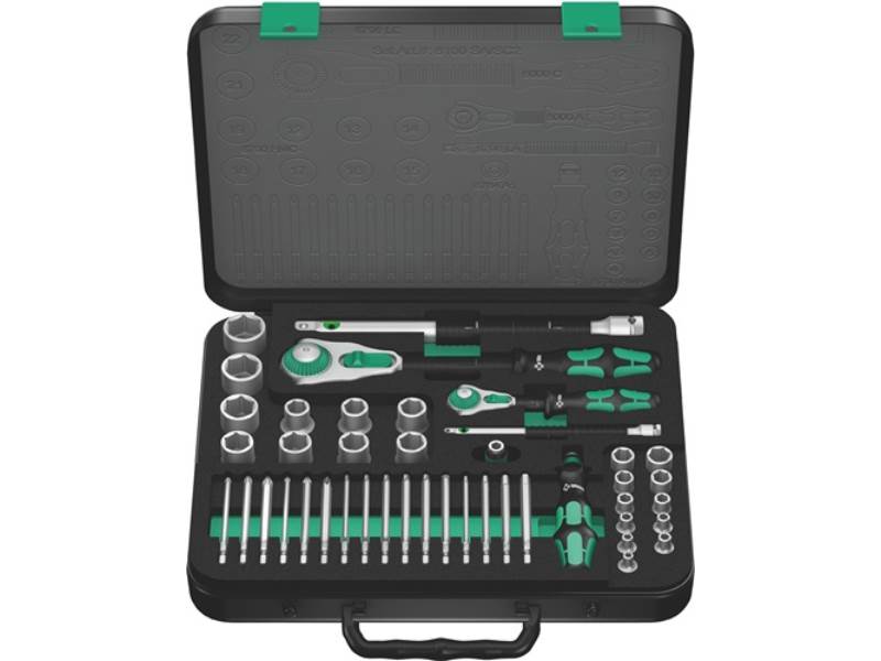 WERA 05160785001 Steckschlüssel-Satz 8100 SA/SC 2 Zyklop 43-teilig 1/4 + 1/2 ''
