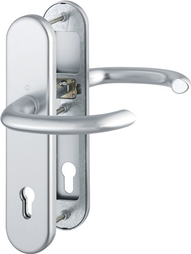 HOPPE 3663846 Schutzgarnitur Marseille 1138/3331/3410 Aluminium F1 92 mm 66-76 m