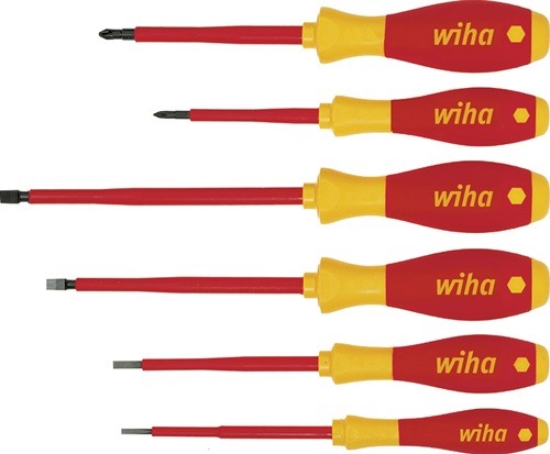 WIHA 25477 Schraubendreher-Satz 320N ZK6 SO 6-teilig Schlitz / PZD VDE