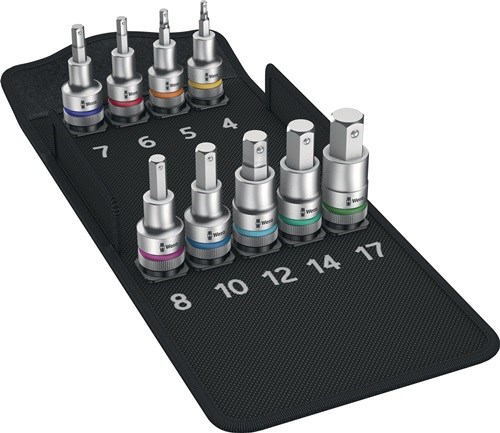 WERA 05004201001 Steckschlüssel-Satz 8740 C HF 1 9-teilig 1/2 '' 4 - 17 mm für I