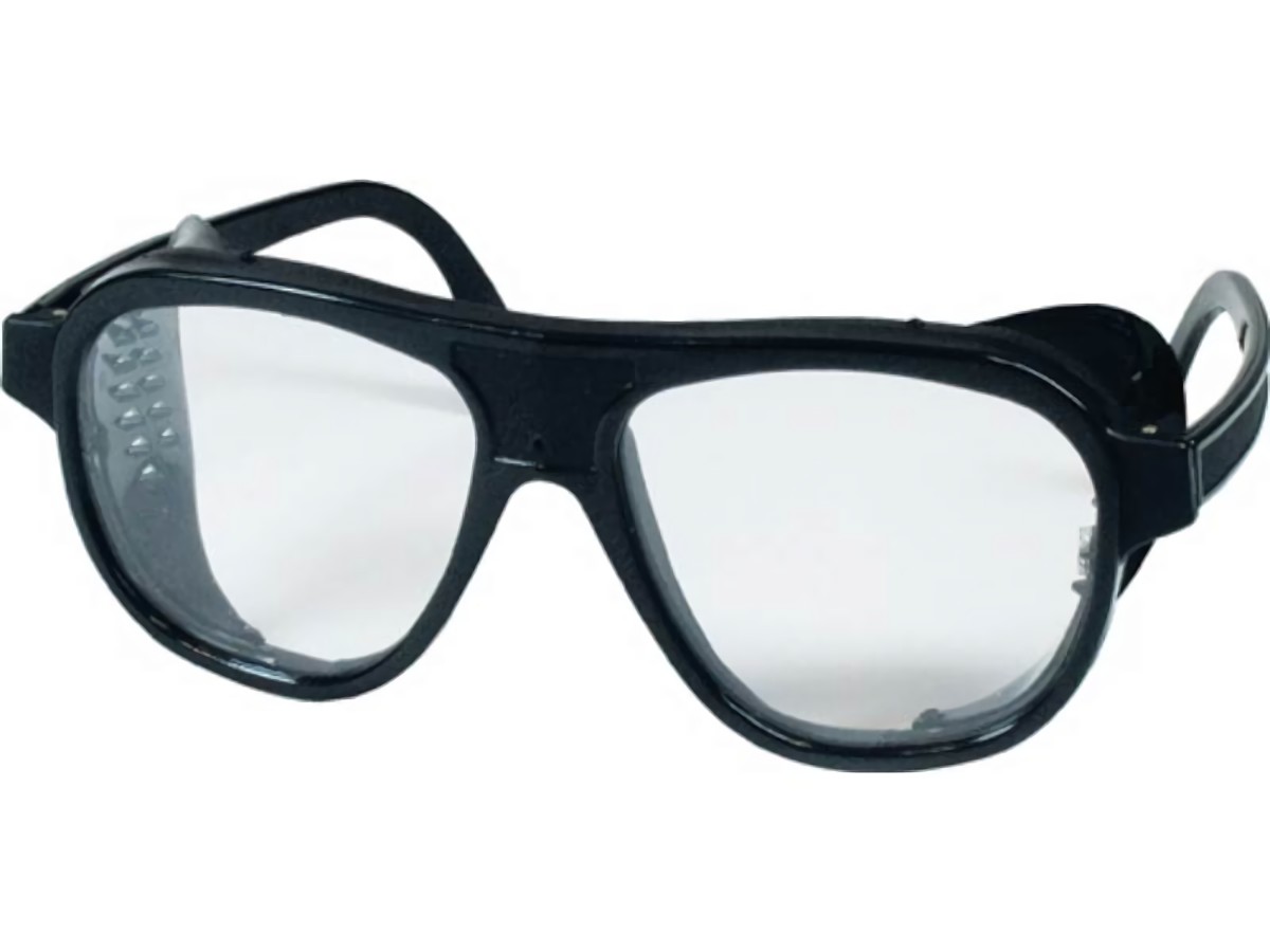 187022001 Schutzbrille EN 166 Bügel schwarz, Scheiben klar Nylon, Kunststoff