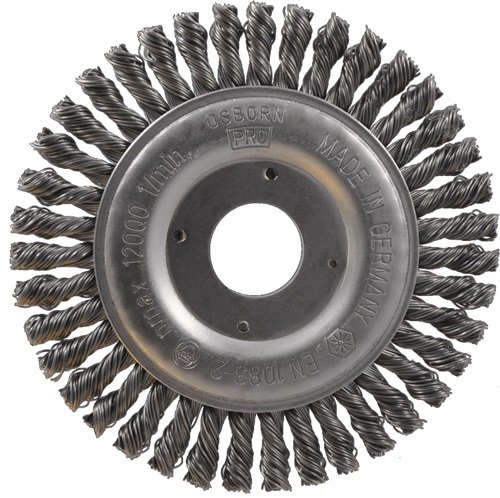 OSBORN 2626251 Pipelinebürste  D. 125 mm Drahtstärke 0,5 mm Stahl 6 mm 12500 min
