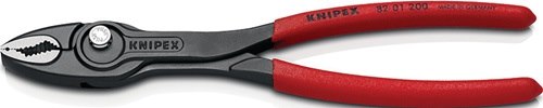 KNIPEX 82 01 200 Frontgreifzange TwinGrip Länge 200 mm poliert Kunststoffüberzug