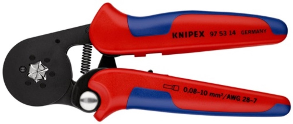 KNIPEX 97 53 14 Aderendhülsenzange  Gesamtlänge 180 mm 0,08 - 16 (AWG 28 - 6) mm