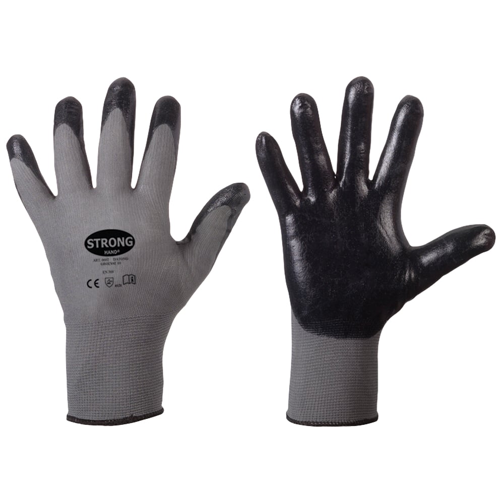 Gr .11 *DATONG* STRONGHAND® HANDSCHUHE grau *DATONG* STRONGHAND® GLOVES