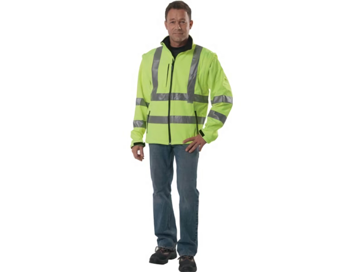 PREVENT 8060G/XL Warnschutz-Softshelljacke  Größe XL gelb