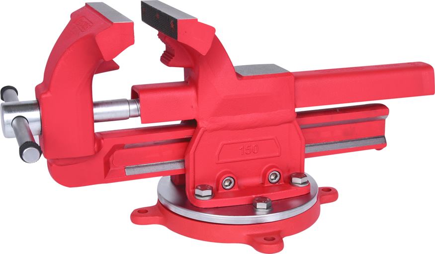 KS Tools 914.0035 Schraubstock mit Rundteller, 147 mm