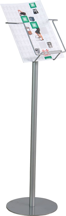 5170-8 Prospektständer H880xB235mm silber DIN A4