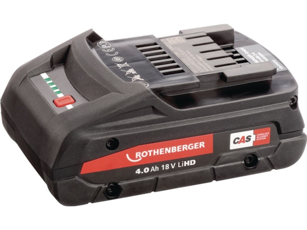 ROTHENBERGER 1000002548 Akku CAS 18 V 4,0 Ah Li-HD Akku