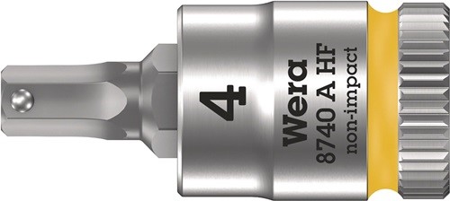 WERA 05003333001 Steckschlüsseleinsatz 8740 A HF 1/4 '' Schlüsselweite 4 mm Läng