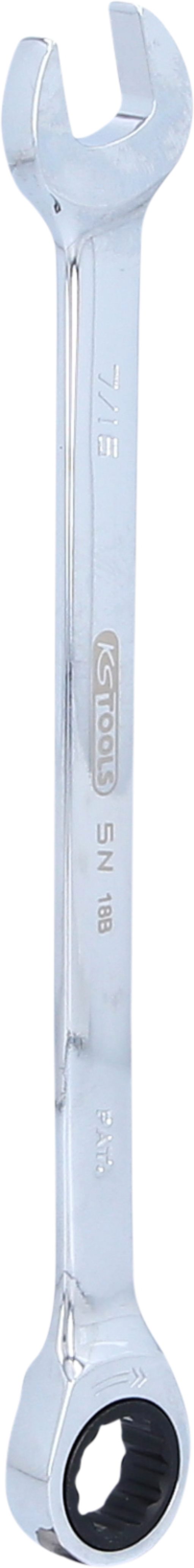 KS Tools 503.4104 GEARplus Ratschenringmaulschlüssel, 7/16''