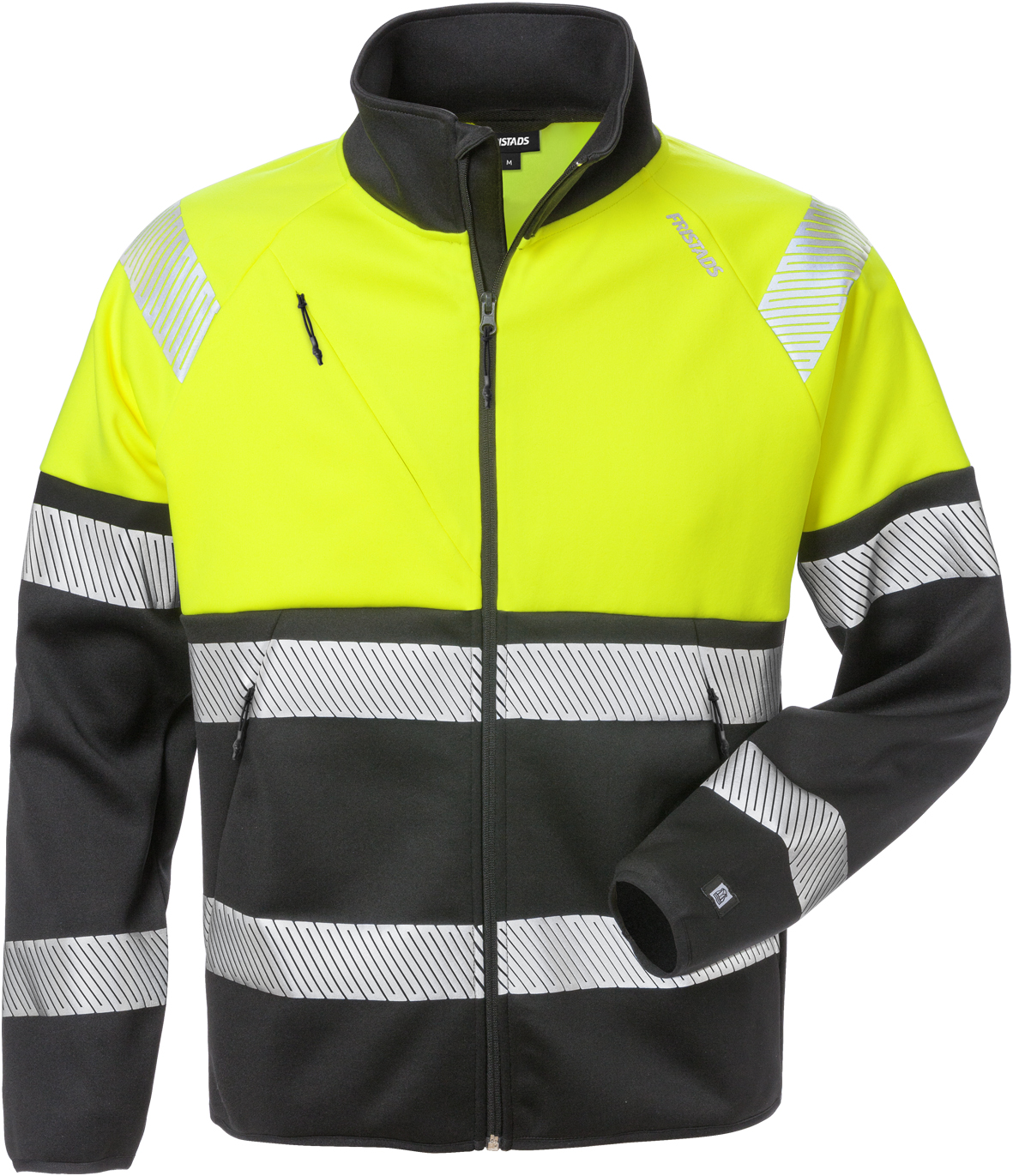 Fristads 129509-196-XS High Vis Sweatjacke, Kl. 1 4517 SSL - Reißverschluss bis