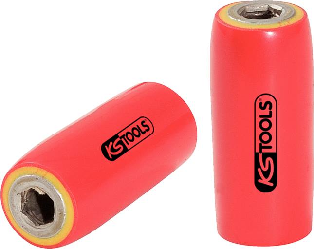 KS Tools 117.2314 3/8 Bithalter mit Schutzisolierung für 8 mm Bits